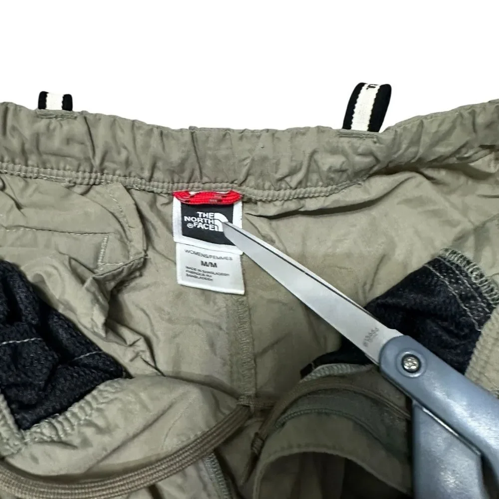 Men's The North Face Stow Away Zip Off Hiking Pants Shorts Green Medium